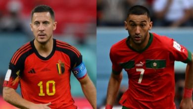 صورة نتيجة مباراة المغرب وبلجيكا في نتائج مباريات كاس العالم 2022