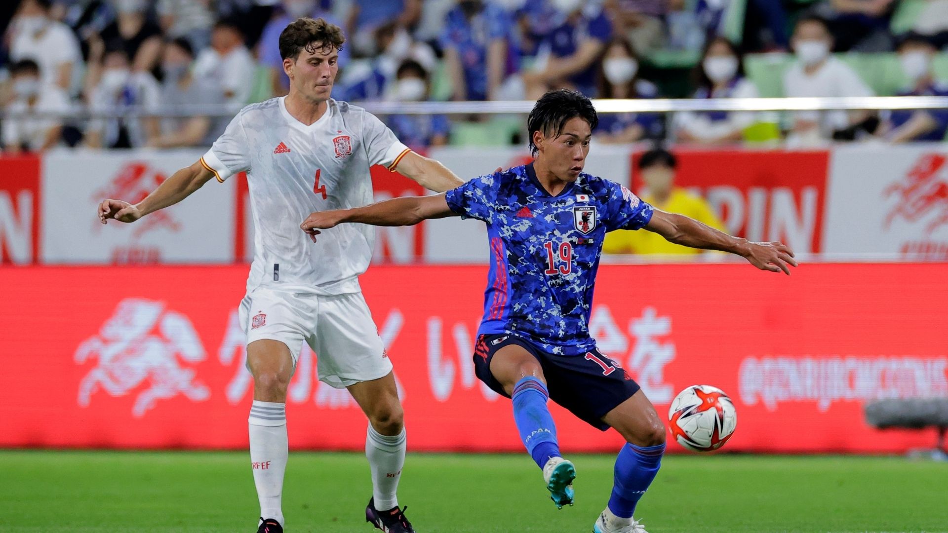 Spain vs Japan match